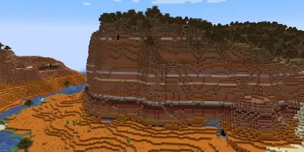 Игрок Minecraft обнаружил необычно выглядящую скалу во время исследования